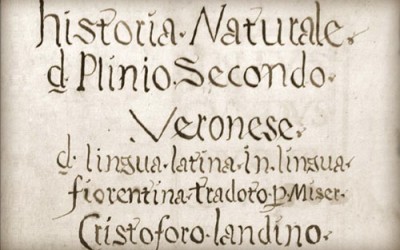 Eliana Carrara – La Naturalis Historia di Plinio nell’Italia del Rinascimento, tra artisti, storici e letterati