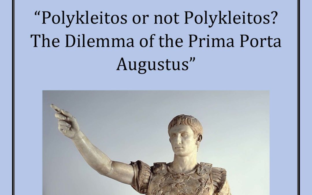 Prof. Adornato, coordinator of the Oltreplinio Project, will take a lecture on the Prima Porta Augustus at UCLA